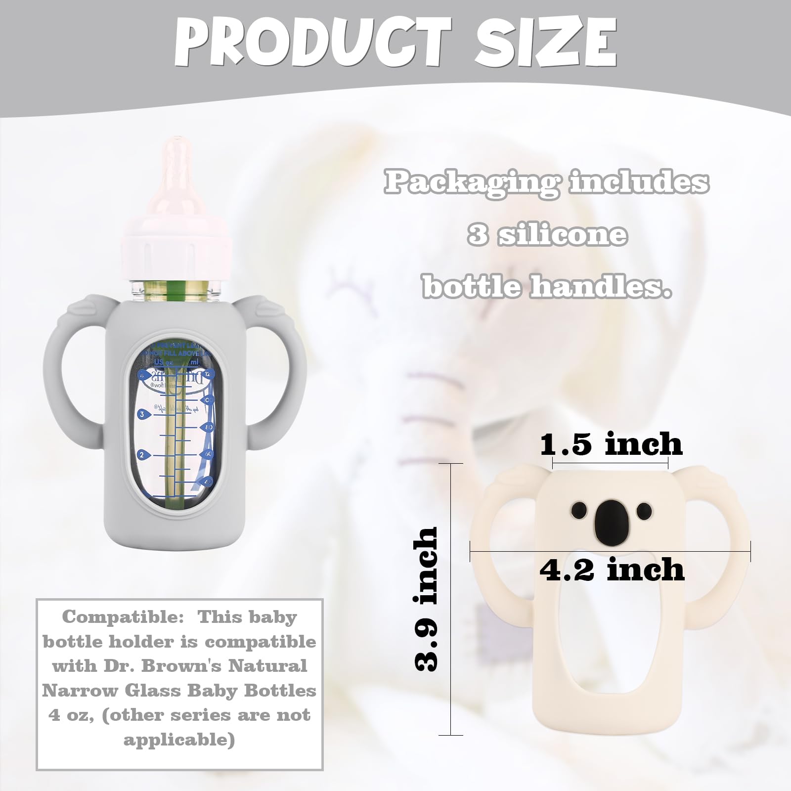 HUAKENER dark blue sleeve on glass bottle showcases protective design during daily feeds.