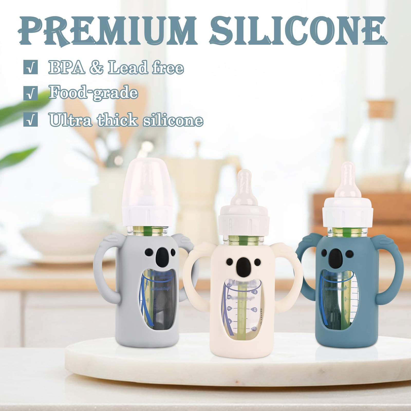 HUAKENER compatible with Dr Brown's Natural Narrow 4 oz bottles for safe use.
