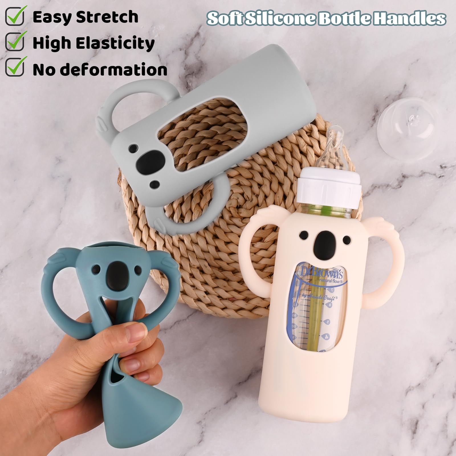 HUAKENER color options grey navy cream with milk-level cutout monitoring.