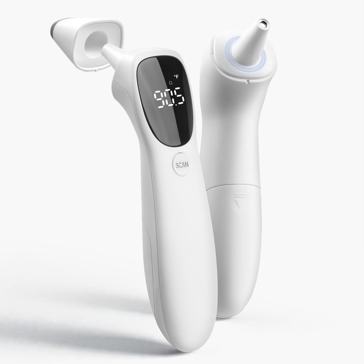 huangirl touchless thermometer forehead reading demonstrates safe non-contact measurement for families.