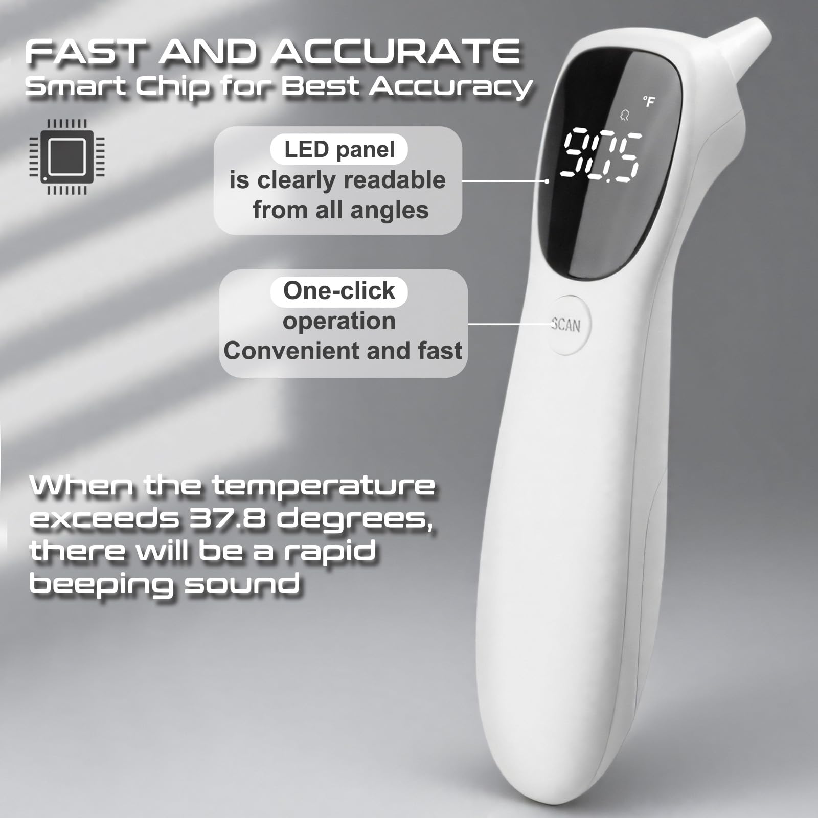 huangirl touchless design enables safe no-contact scans for busy households.