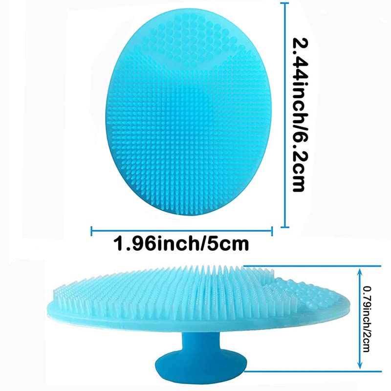 HUAYINGMEI cradle cap brush blue curved design for comfortable detangling
