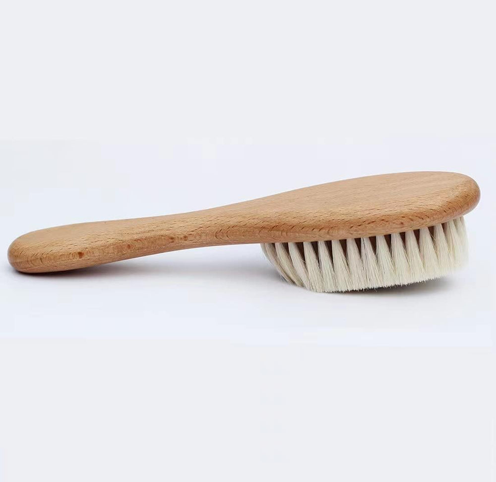 HUAYINGMEI rounded-edges wooden-handle; safe comfortable brushing for kids