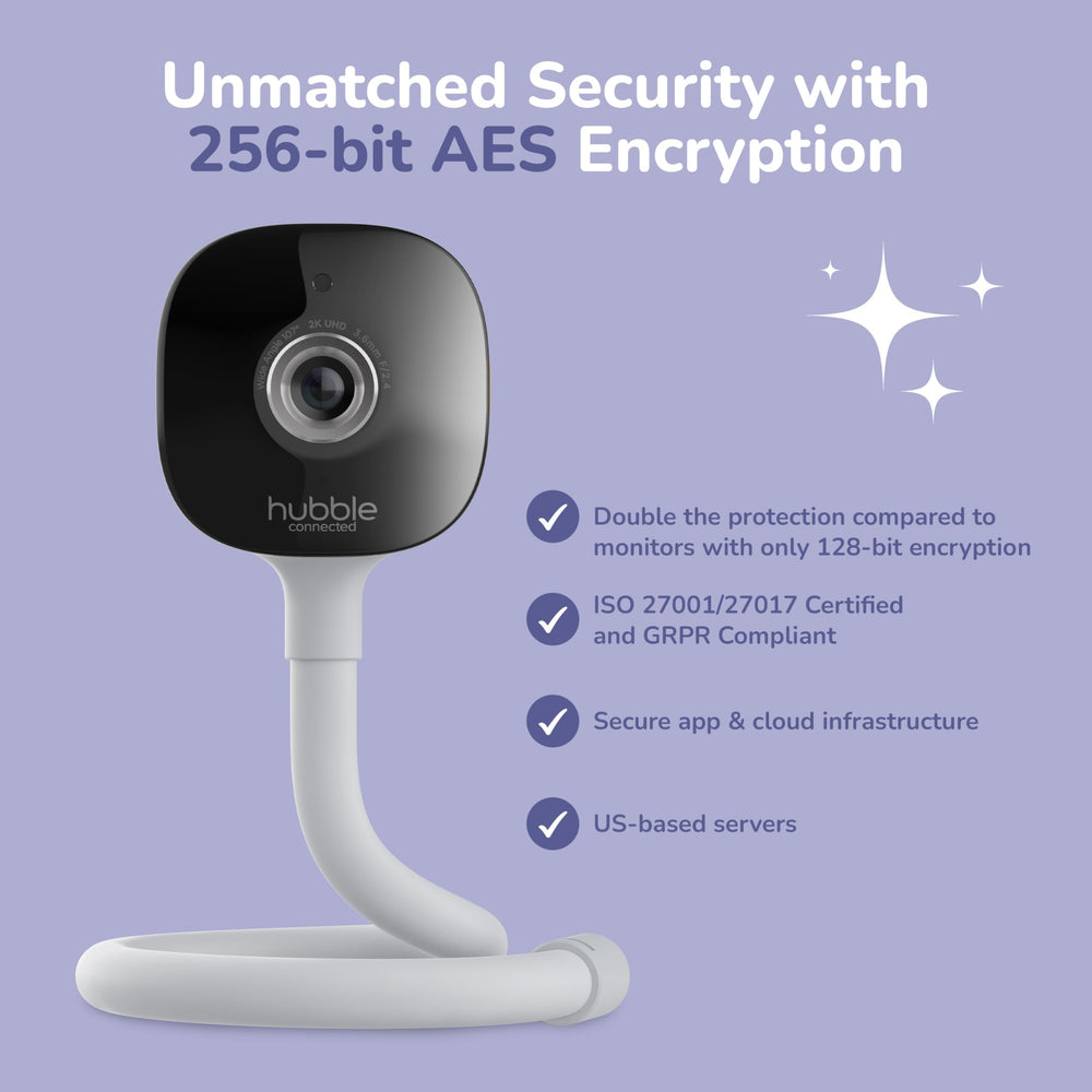 HUBBLE CONNECTED GoBaby AI Camera two-way talk enables quick parent-child communication.