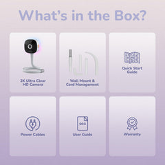 HUBBLE CONNECTED GoBaby AI Camera flexible mount enables quick angle adjustments.