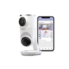 HUBBLE CONNECTED Nursery Pal Dual Vision front view showing dual monitoring for baby and room