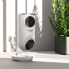 HUBBLE CONNECTED Nursery Pal Dual Vision wide angle view capturing entire nursery