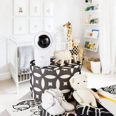 Hubble Connected Nursery Pal Glow 7-color night light provides soothing sleep cues.