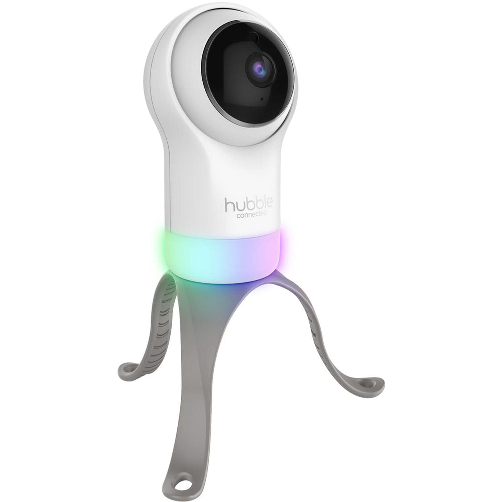 Hubble Connected Nursery Pal Glow two-way talk enables comforting voice interaction.