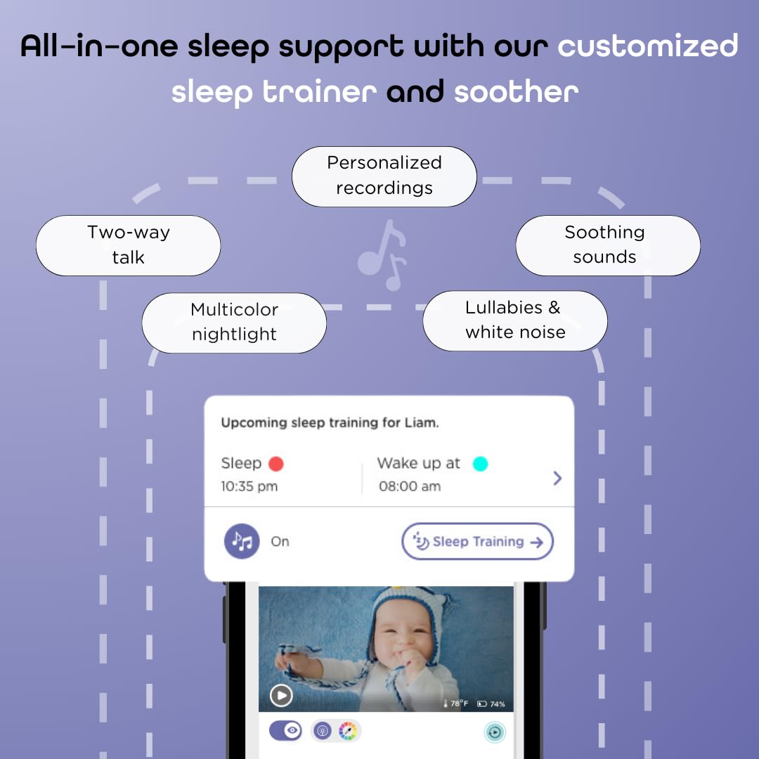 Hubble Connected SkyVision 7-color night light supports personalized sleep routines