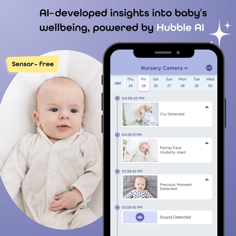 Hubble Connected SkyVision digital pan-tilt-zoom enables quick nursery scans from anywhere