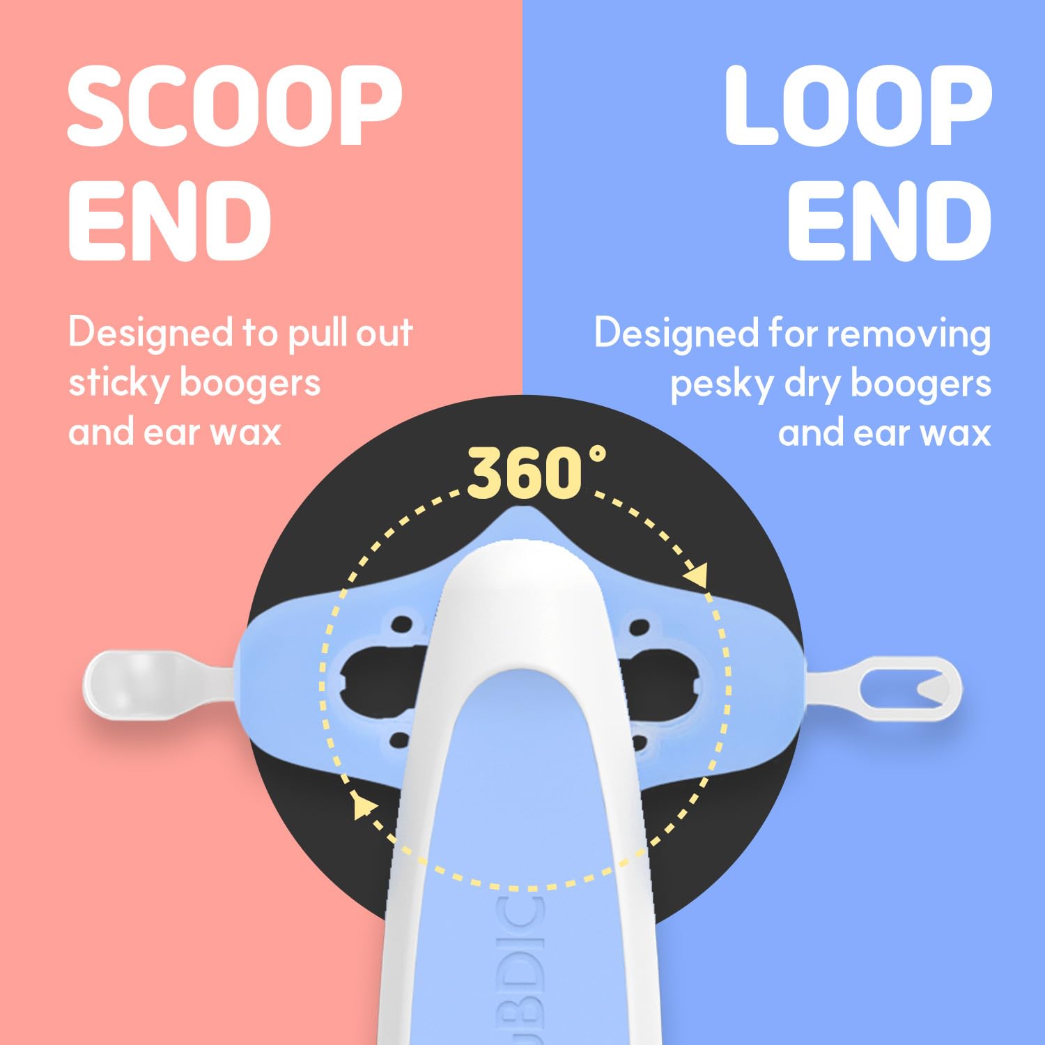 HubiBaby soft silicone ear wax remover enables gentle ear care for delicate ears
