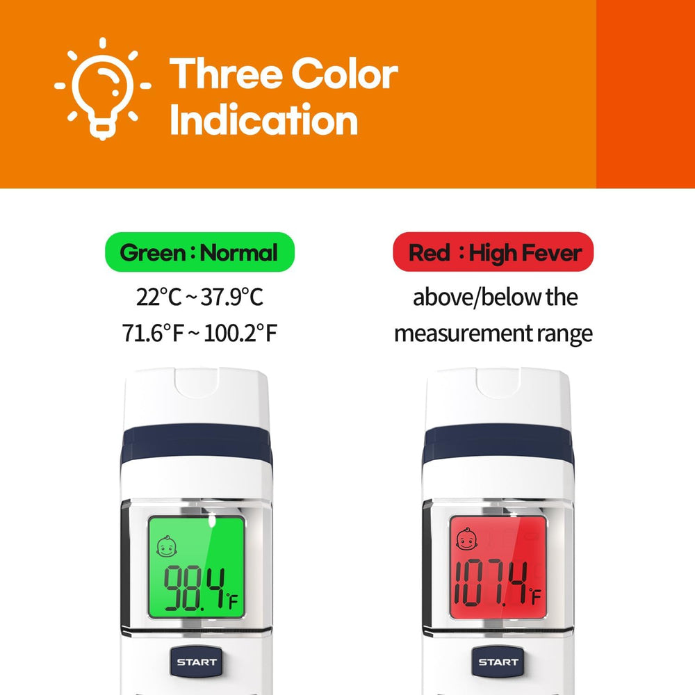 HubiBaby memory feature storing up to 35 readings for trend tracking