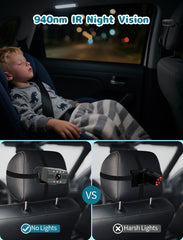 HUBOOK night vision provides soft, clear imagery during night drives