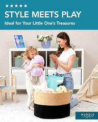 Huddle Supply Co living room setup with two baskets and a small tray for quick clutter control.