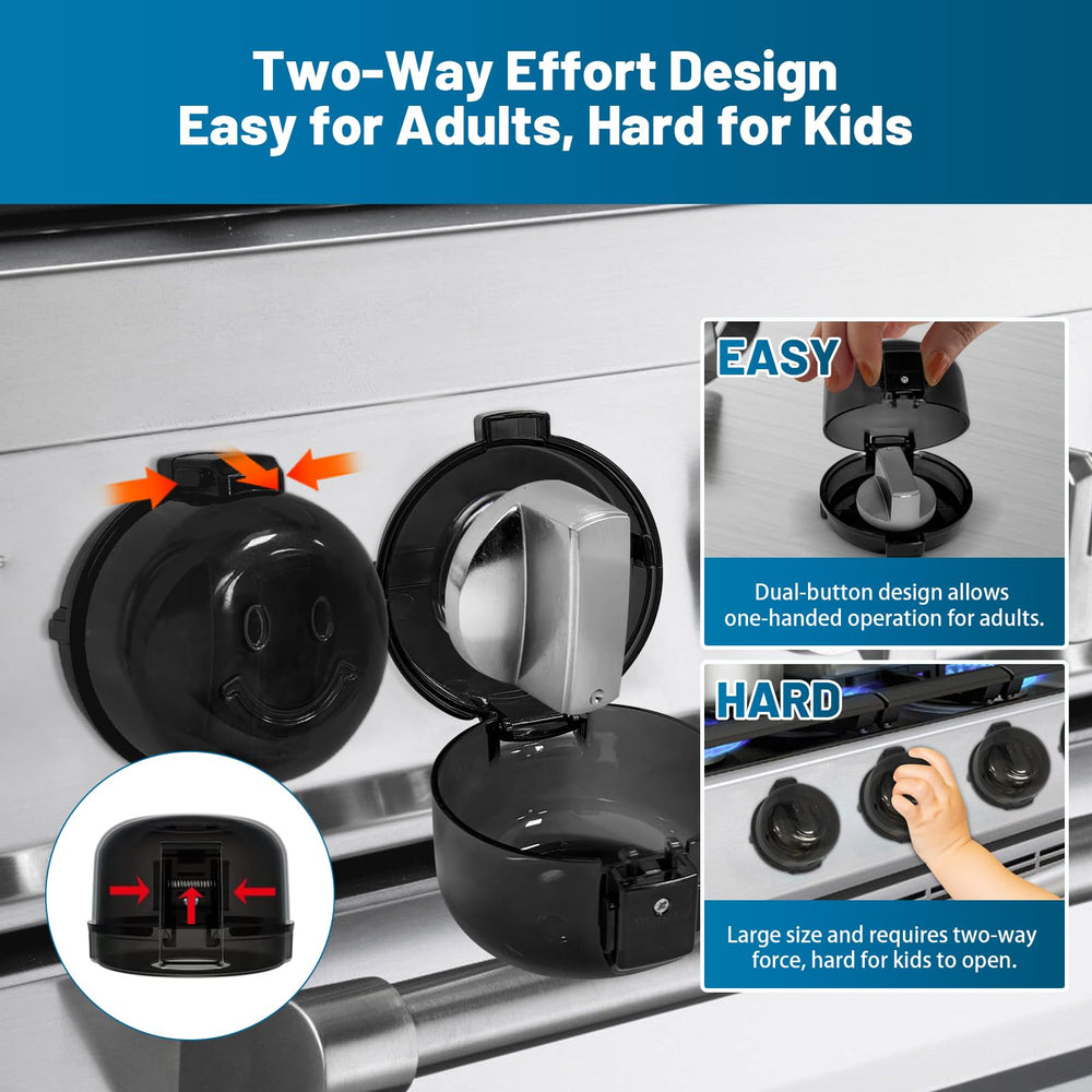 Huggful oven knob covers pack side view highlighting compact design