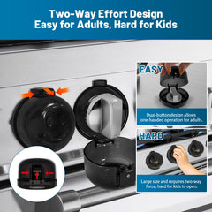 Huggful oven knob covers pack side view highlighting compact design