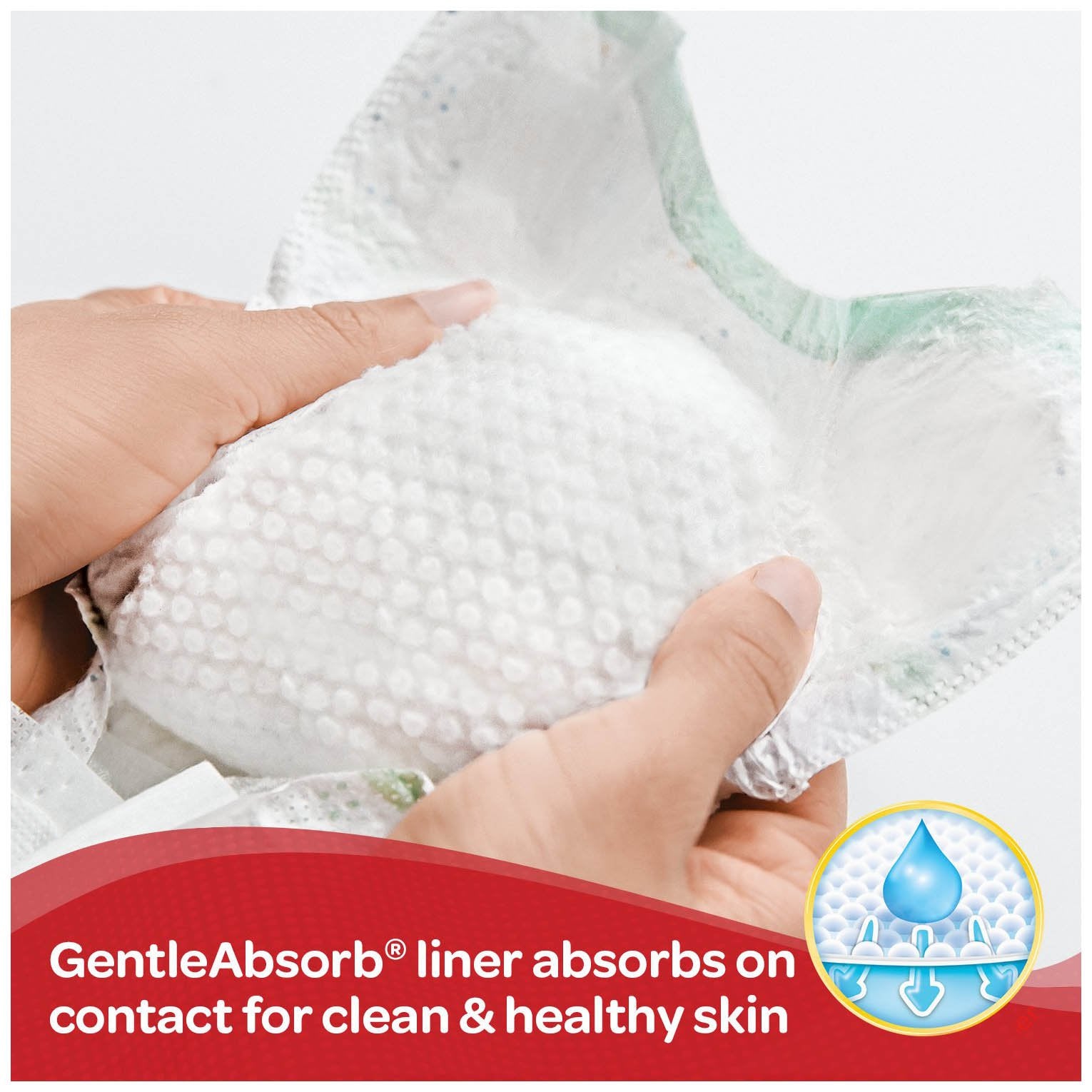 Huggies Gentle Care Preemies Diapers Size P wetness indicator visible