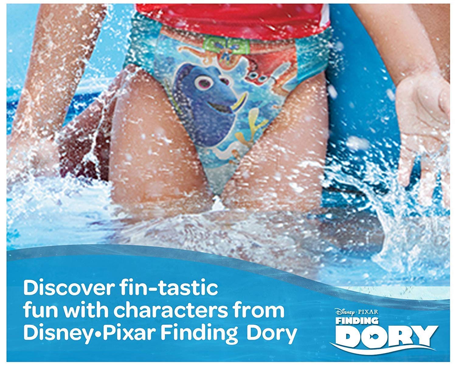 Huggies Little Swimmers small tear-away-sides image showcases easy changes when wet.