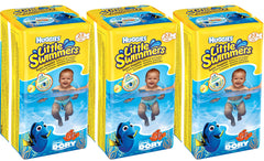 Huggies Little Swimmers X-Small pack of 3x12 swim pants with no swelling for water fun.