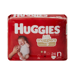 Huggies newborn diapers showing soft materials for comfort.