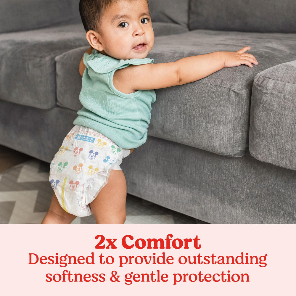 Huggies Snug & Dry newborn diapers with exclusive Disney designs for baby delight.