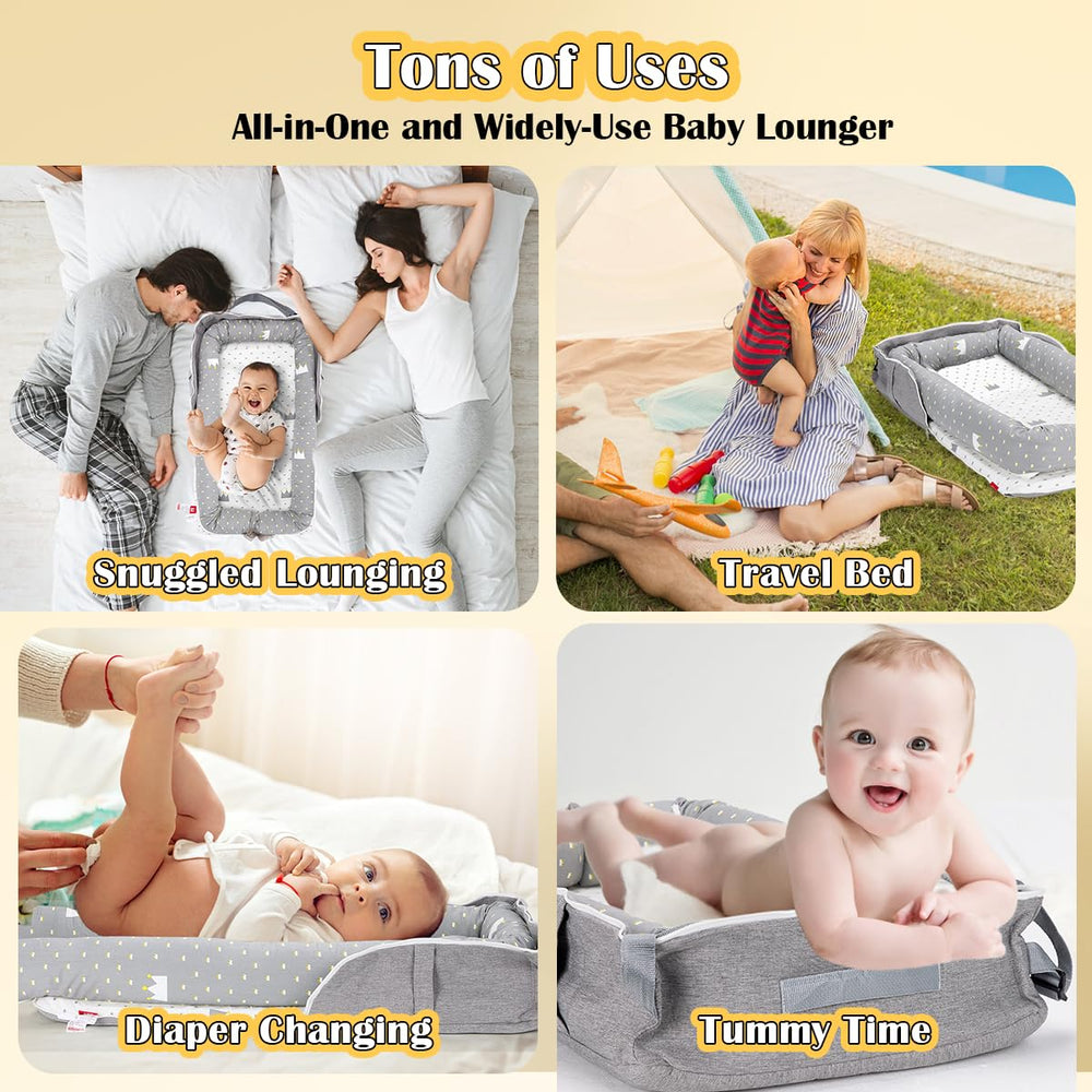 Huggynest crown ash adjustable bumper image illustrating customizable snugness for diverse sizes