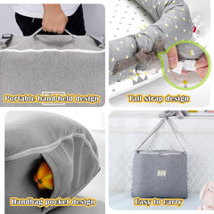 Huggynest crown ash in-use image illustrating portable comfort for travel and home lounging