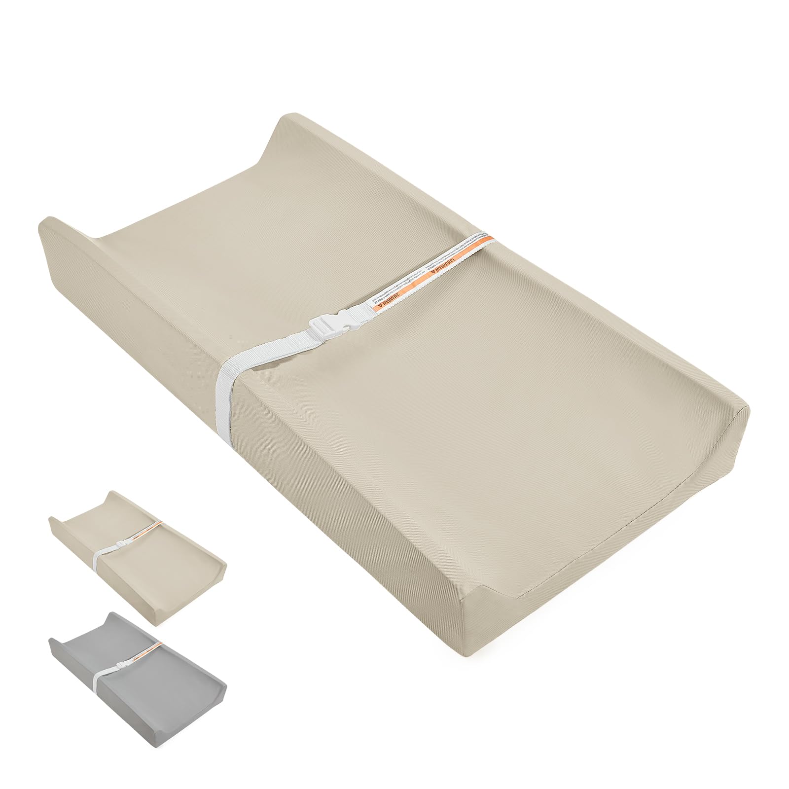 Huggynest changing pad folded for travel, easy to stash for on-the-go diaper changes