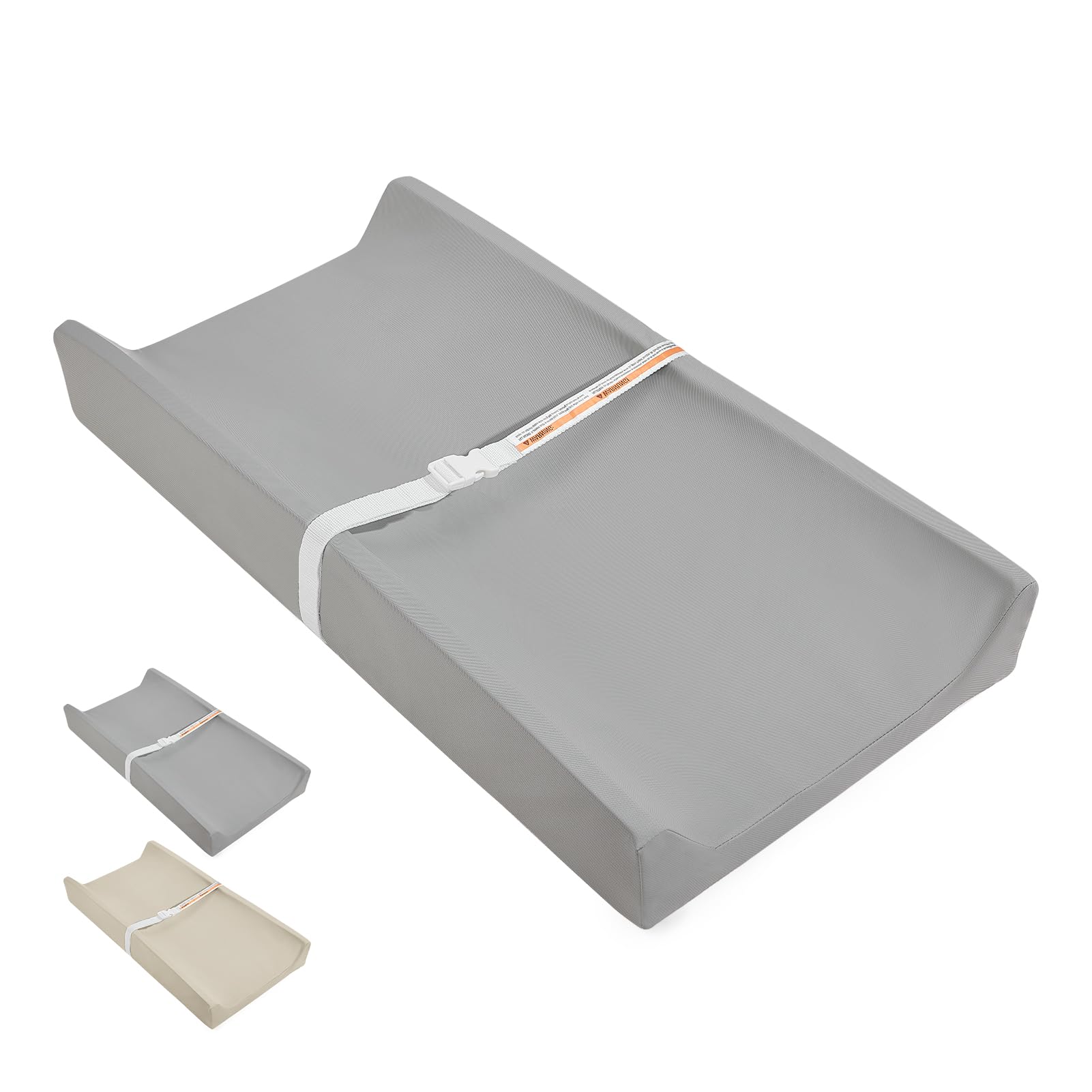 Huggynest baby changing pad waterproof wipeable surface for quick cleanups and diaper changes.