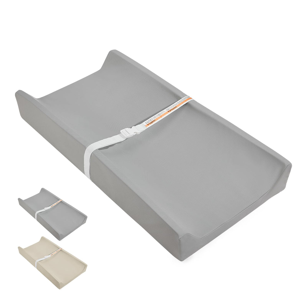 Huggynest baby changing pad waterproof wipeable surface for quick cleanups and diaper changes.
