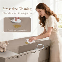 Huggynest non-slip bottom keeps pad secure during diaper changes
