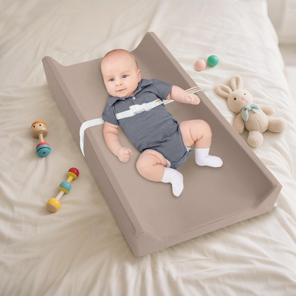 Huggynest universal-fit design works on dressers, tables, and cribs