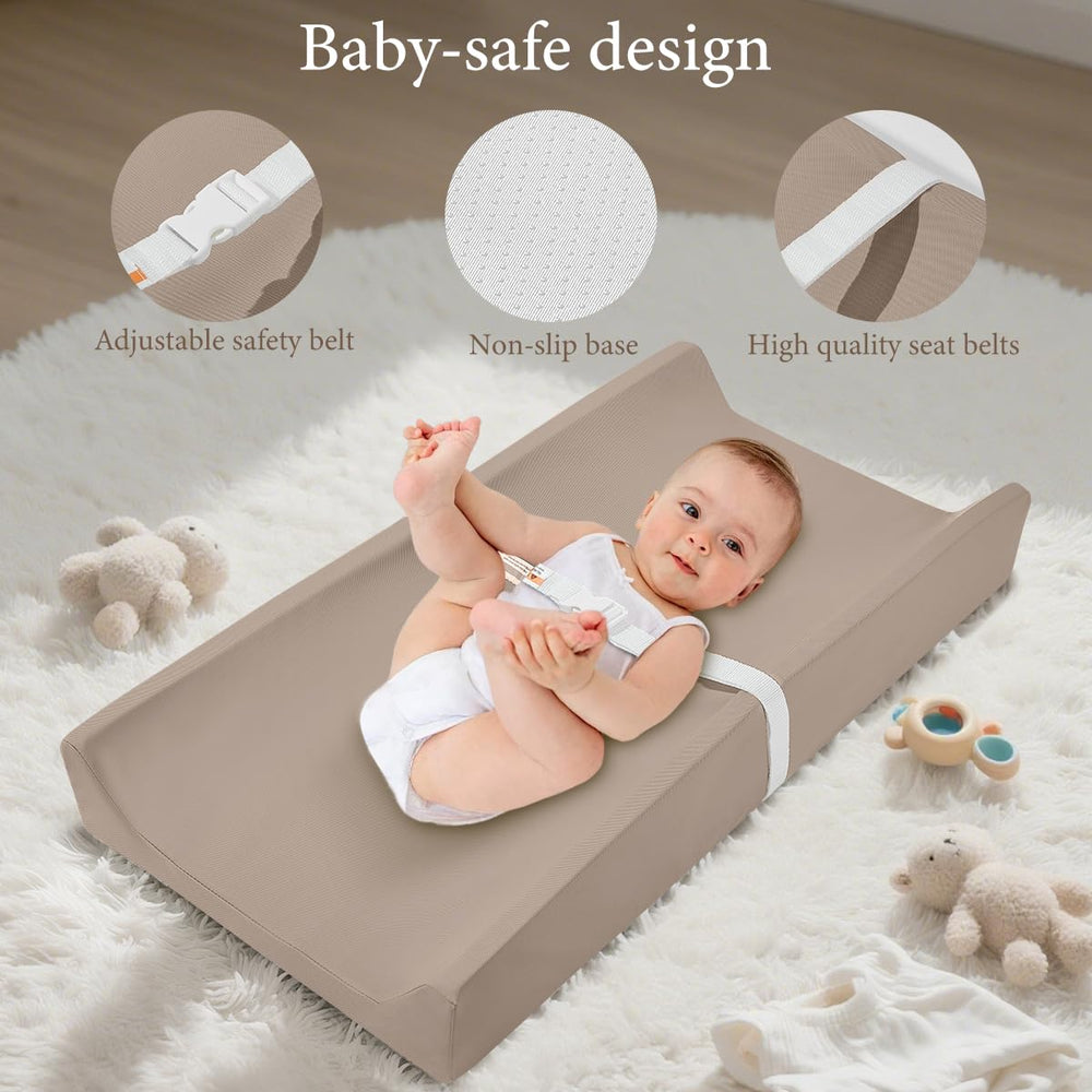 Huggynest waterproof surface allows quick wipe-down after messes