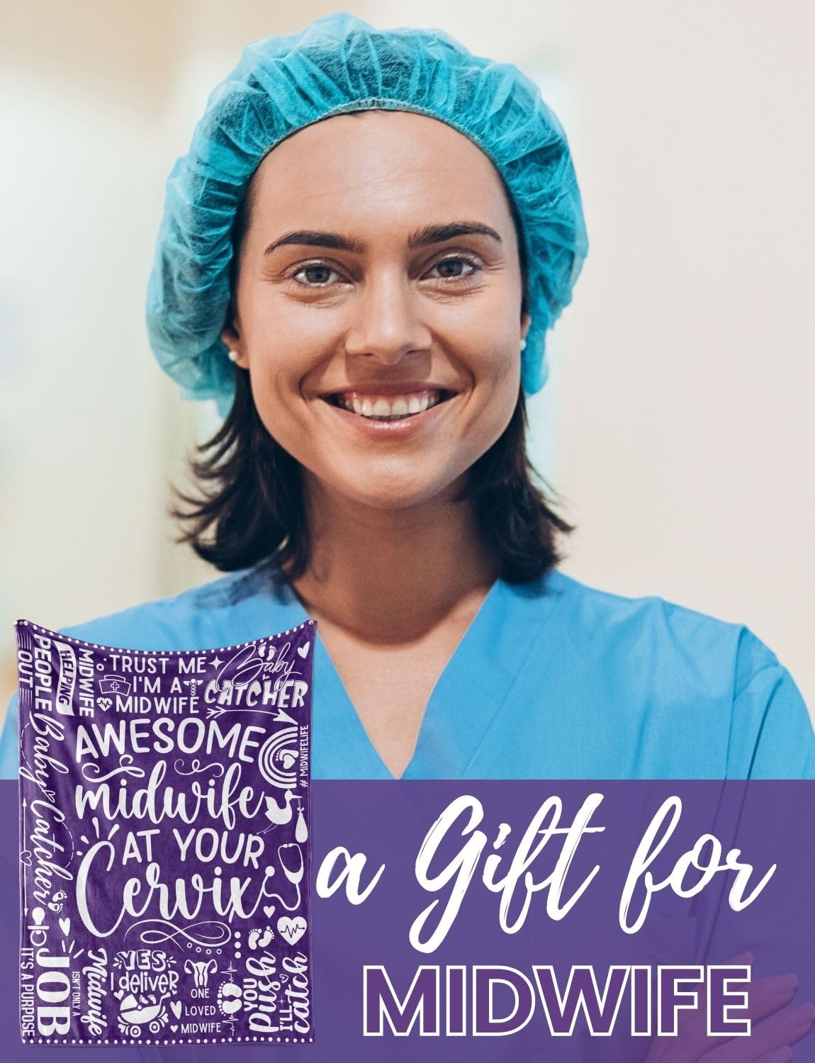 Huglanket gift-ready packaging for midwife appreciation moments