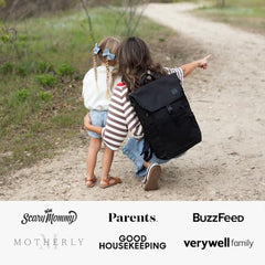 Huhu diaper bag backpack strap close-up showing plush padding for comfortable carrying