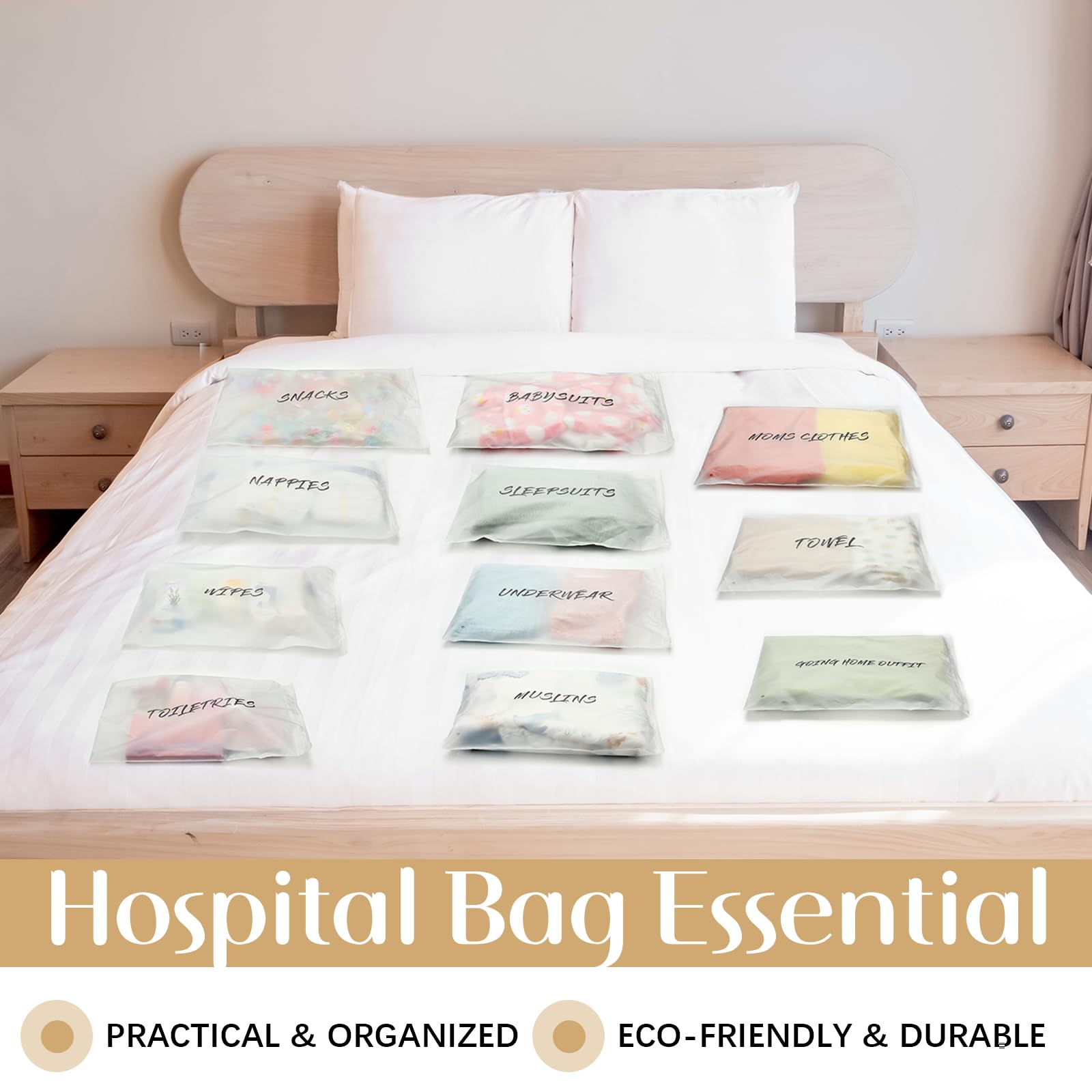 Huhumy hospital bags gift-ready packaging makes a thoughtful baby shower gift.