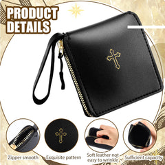 Huhumy rosary bag features a hand-carry rope for portable prayer items.