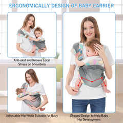 Huifen foldable baby carrier demonstrates portable travel-ready design
