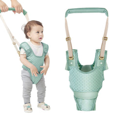 Huifen baby walker in breathable green mesh for comfortable practice sessions
