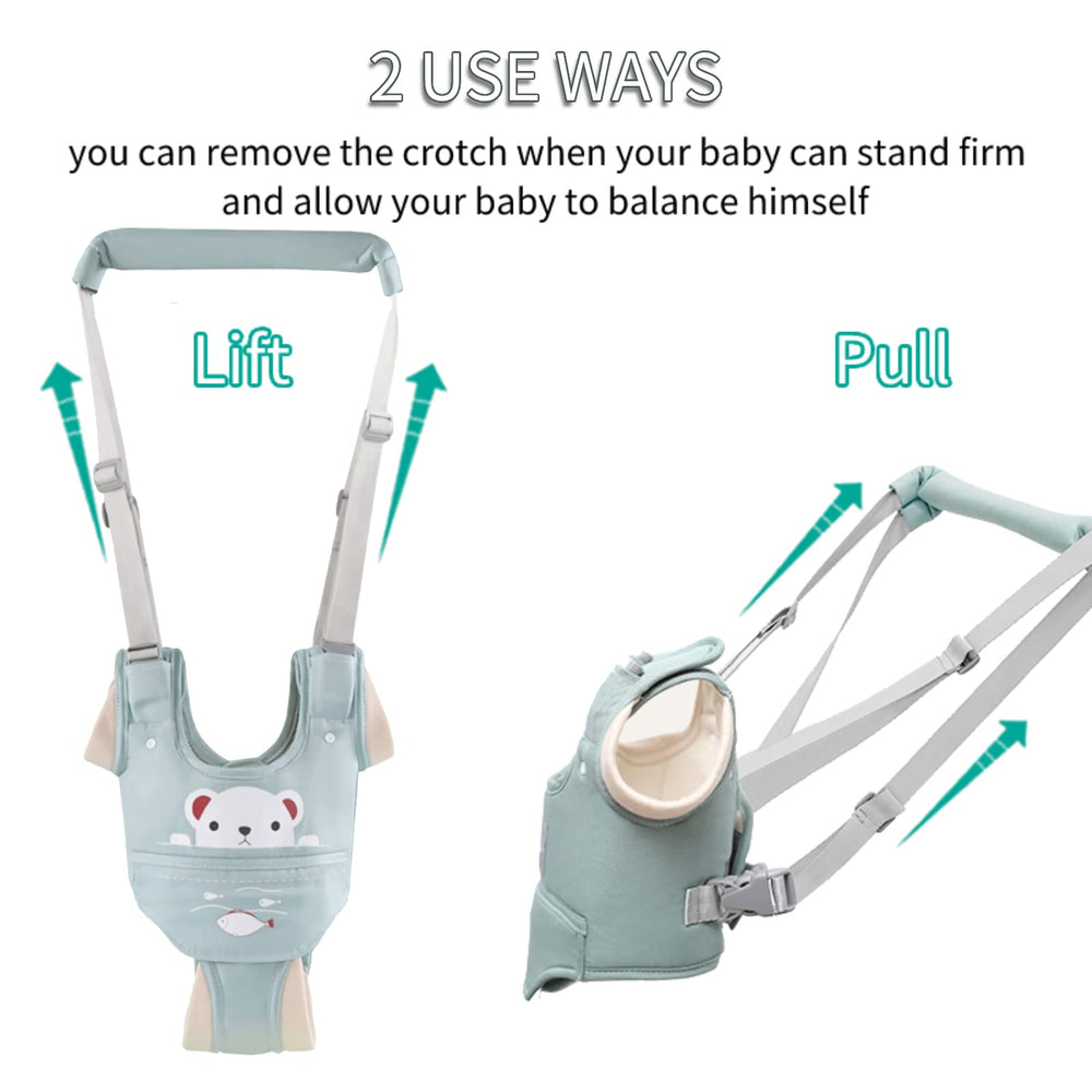 Huifen baby walking harness adjustable chest close-up highlights easy wear and secure fit