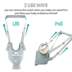 Huifen baby walking harness adjustable chest close-up highlights easy wear and secure fit