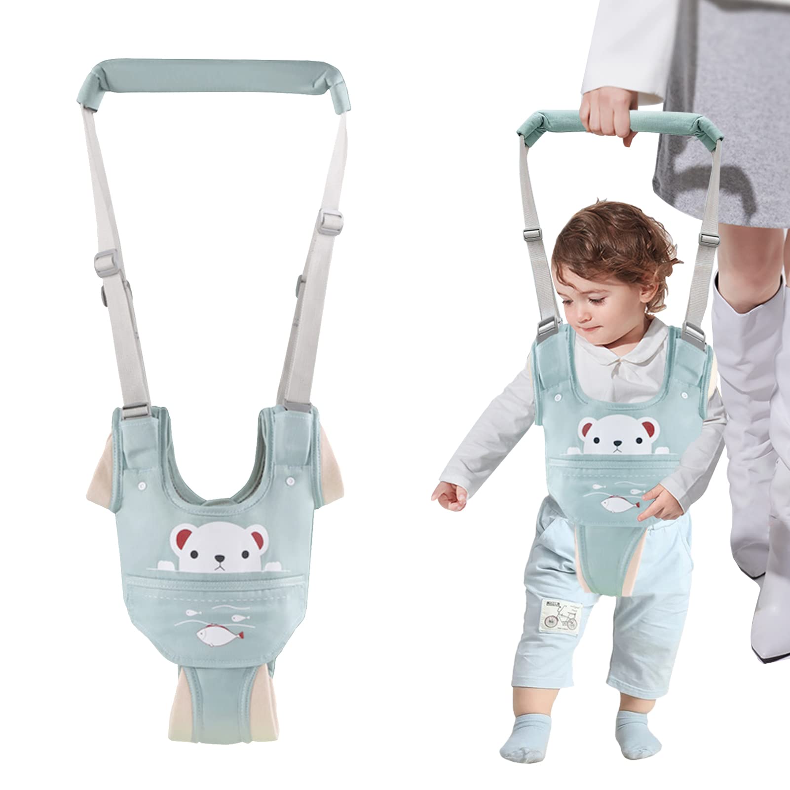 Huifen baby walking harness front view provides lightweight support for practice walking