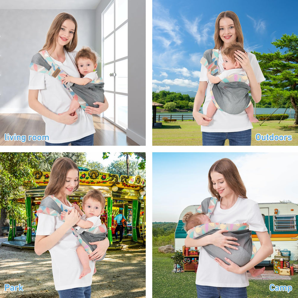 Huifen breathable mesh keeps baby and caregiver cool in summer