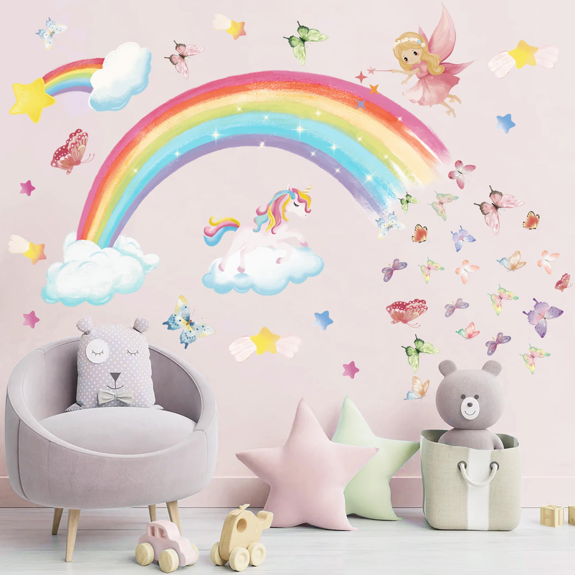 Huimdery butterfly decals brighten nurseries with whimsical charm
