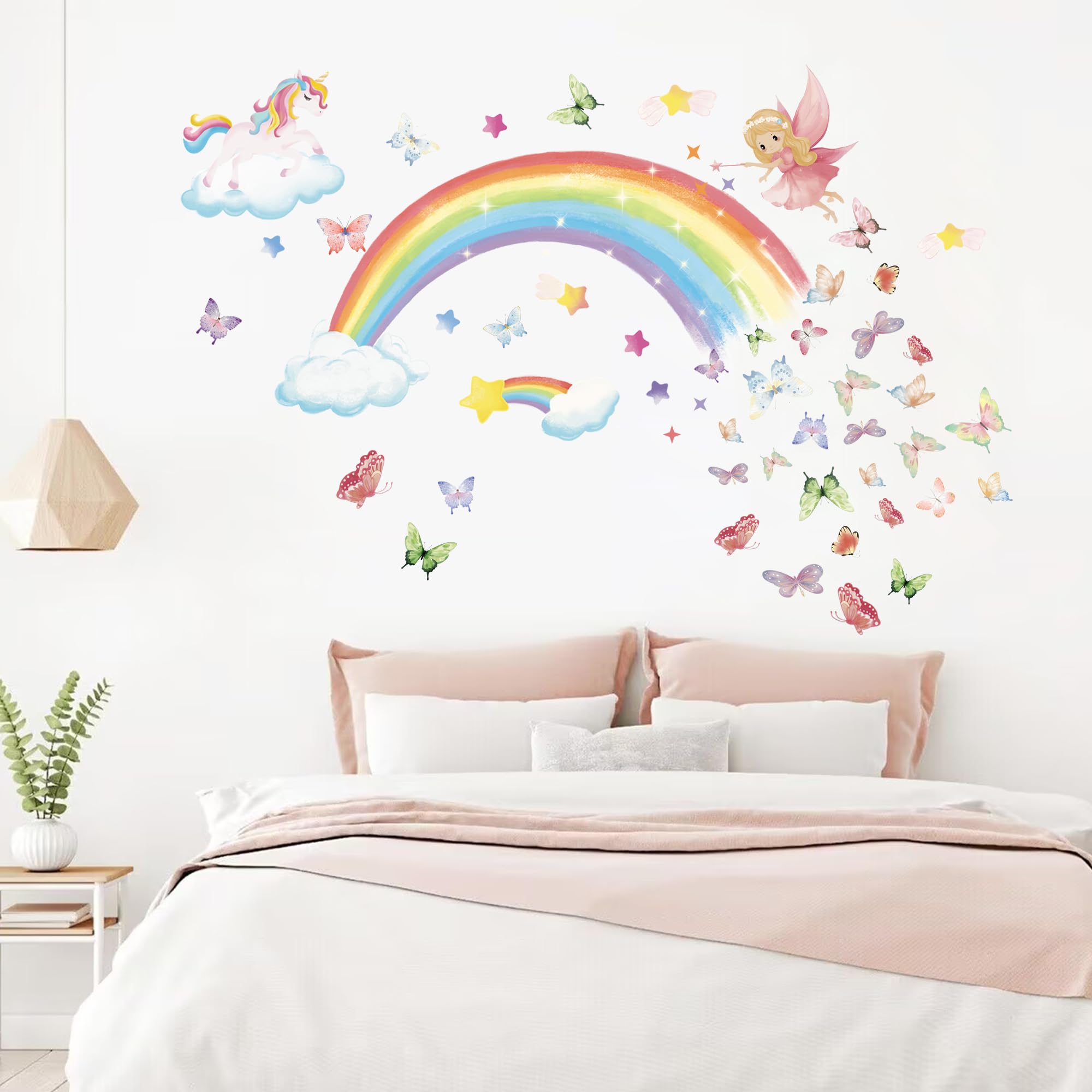 Huimdery wall decal kit is easy to install and reposition