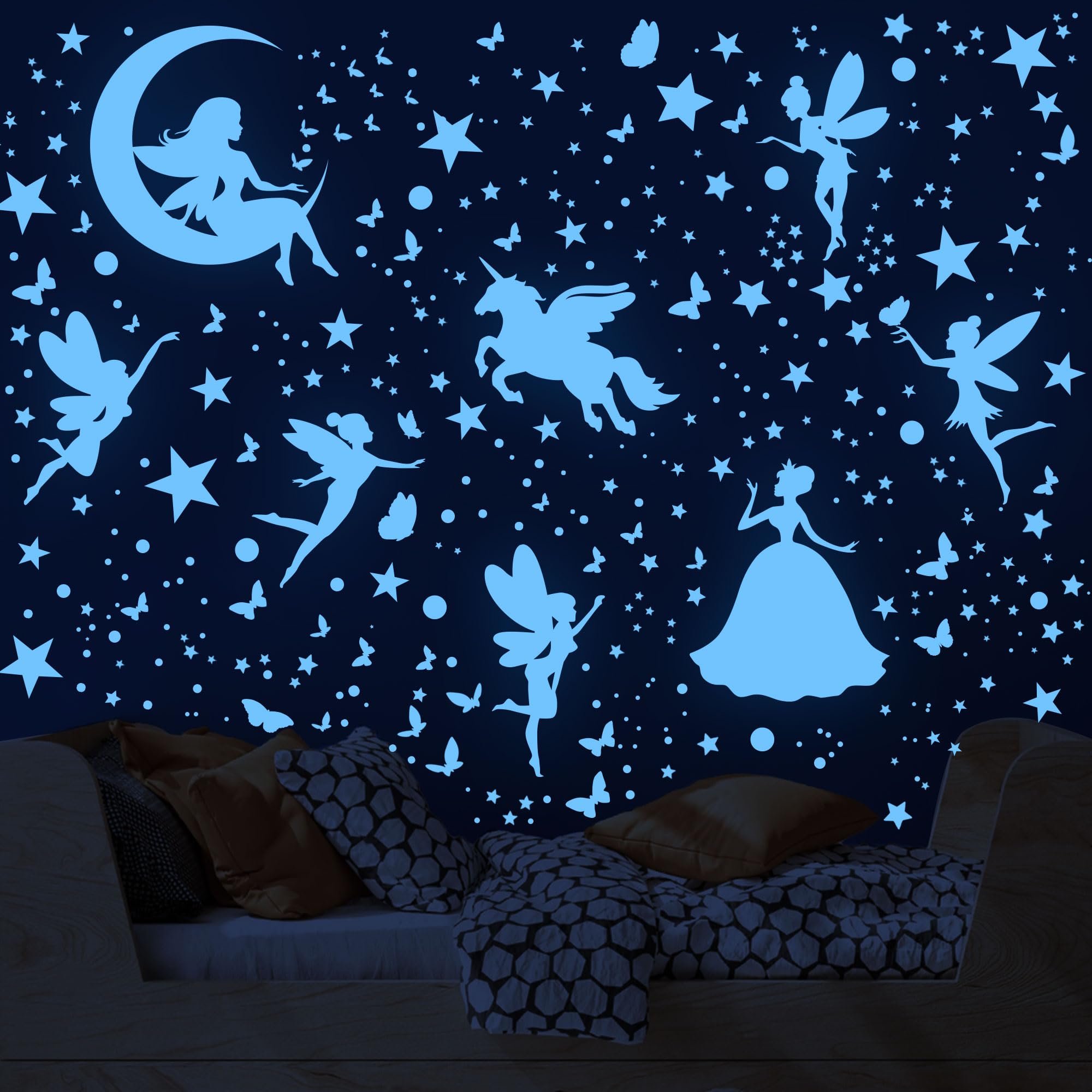 Huimdery waterproof-luminous-wall-decals durable, removable decor with residue-free removal.