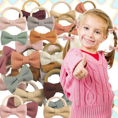 HUJIANWEN cute bow design adds charm to ponytails and buns