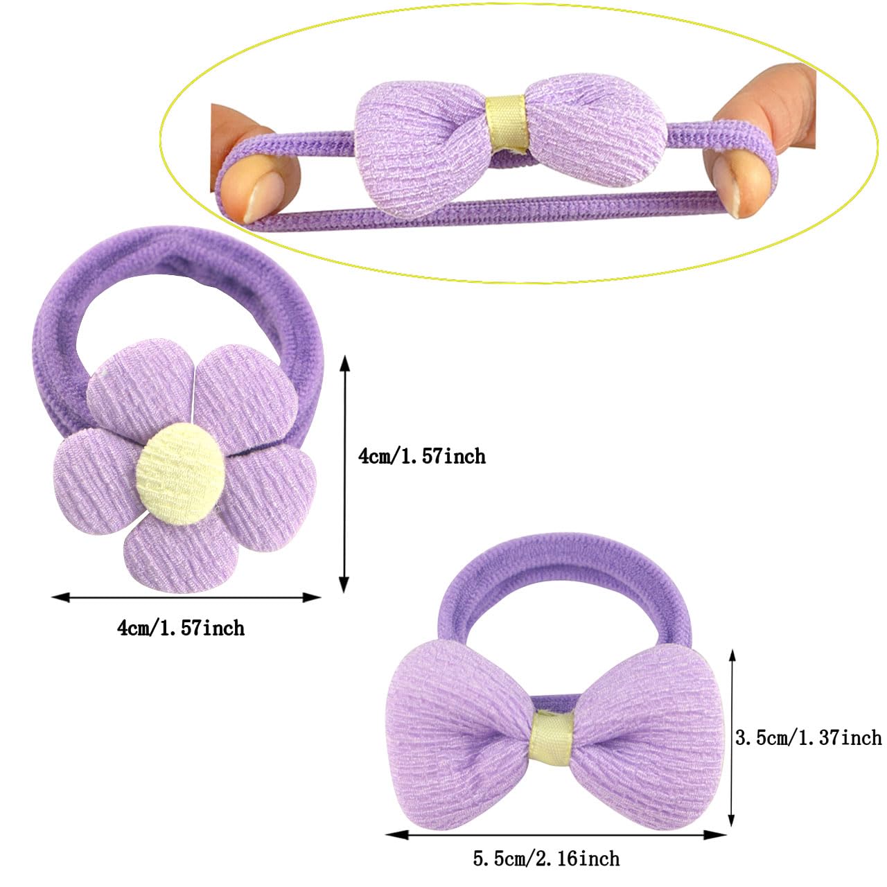 HUJIANWEN flowers-bows pattern close-up, soft fabric and gentle hold.