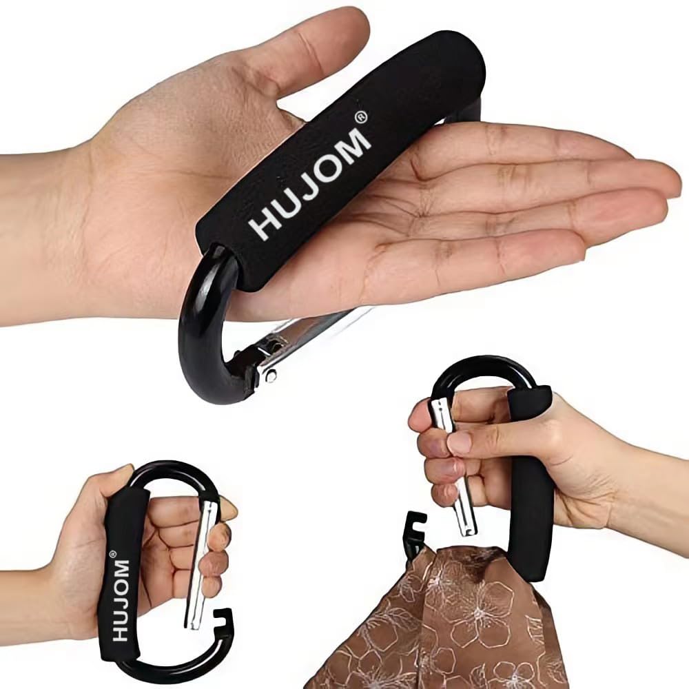 HUJOM multipurpose clips attach bags backpacks and gear